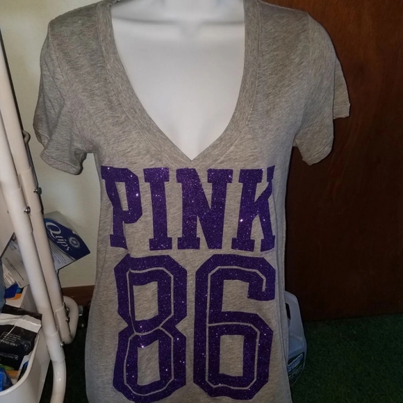 PINK Victoria's Secret Tops - VS Pink Bling Vneck